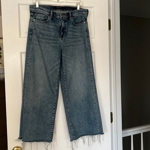 High Rise Wide Leg Crop Jean